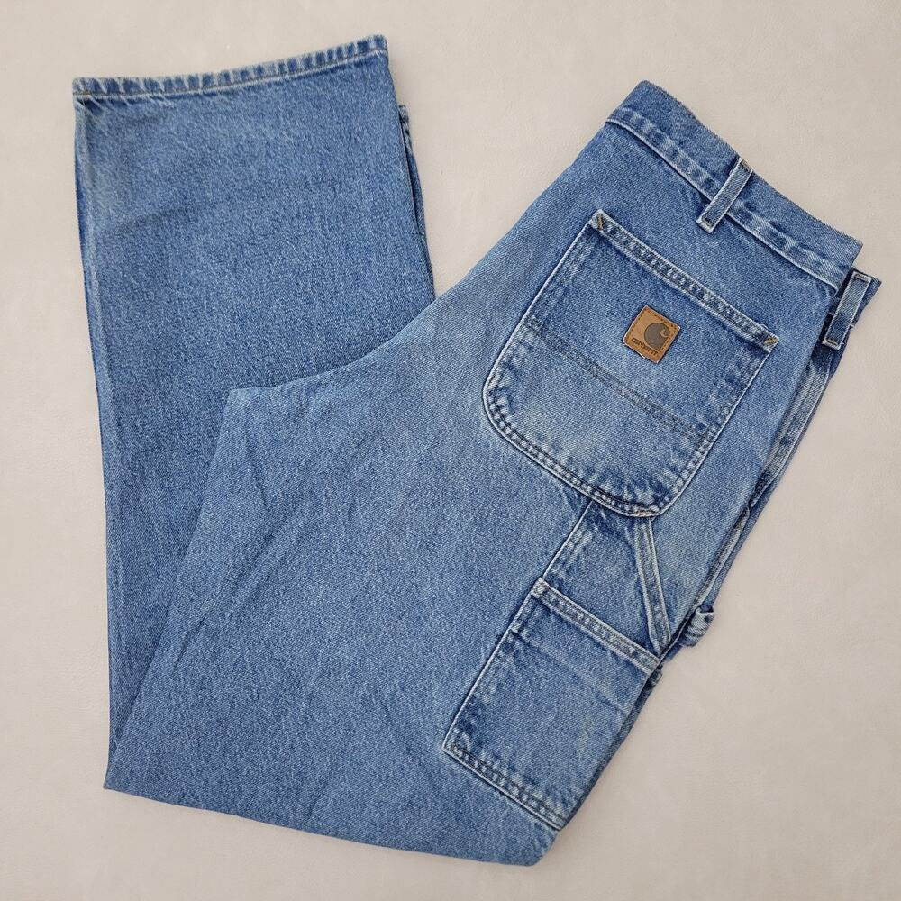 Carhartt B237 DST Dungaree Fit Carpenter Jeans Mens 36x32 Workwear Denim Pants
